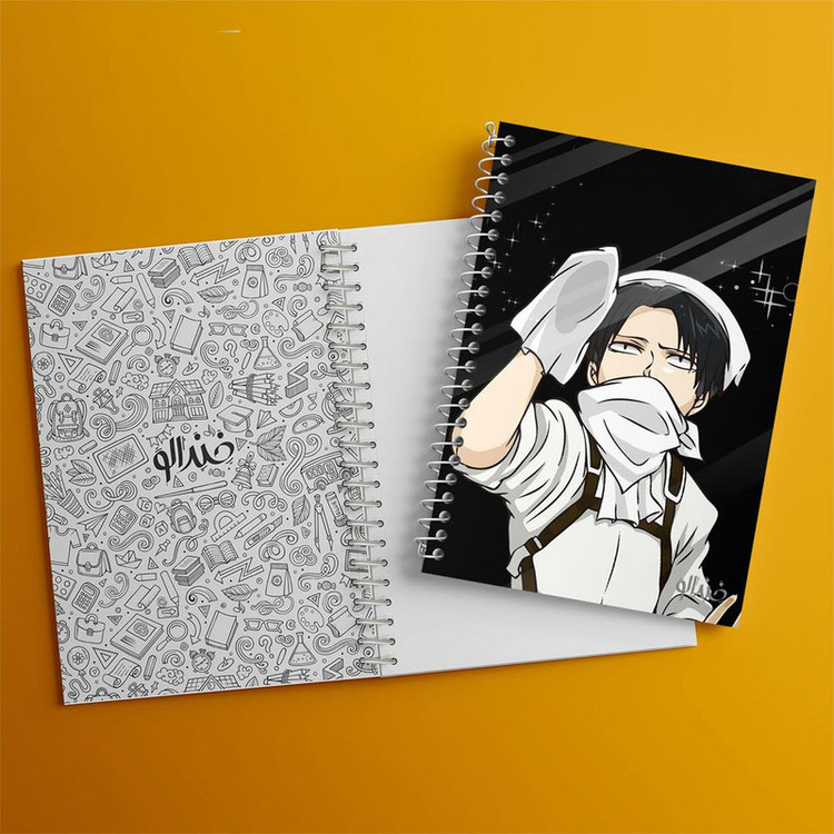 دفتر مشق 100 برگ خندالو طرح لیوای انیمه اتک آن تایتان Attack on Titan کد 18560