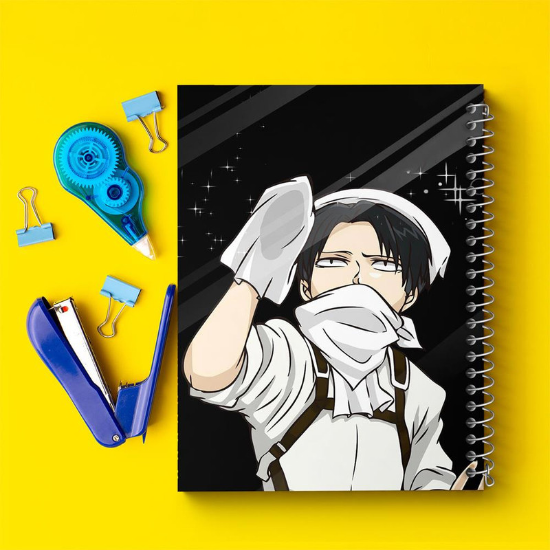 دفتر مشق 100 برگ خندالو طرح لیوای انیمه اتک آن تایتان Attack on Titan کد 18560