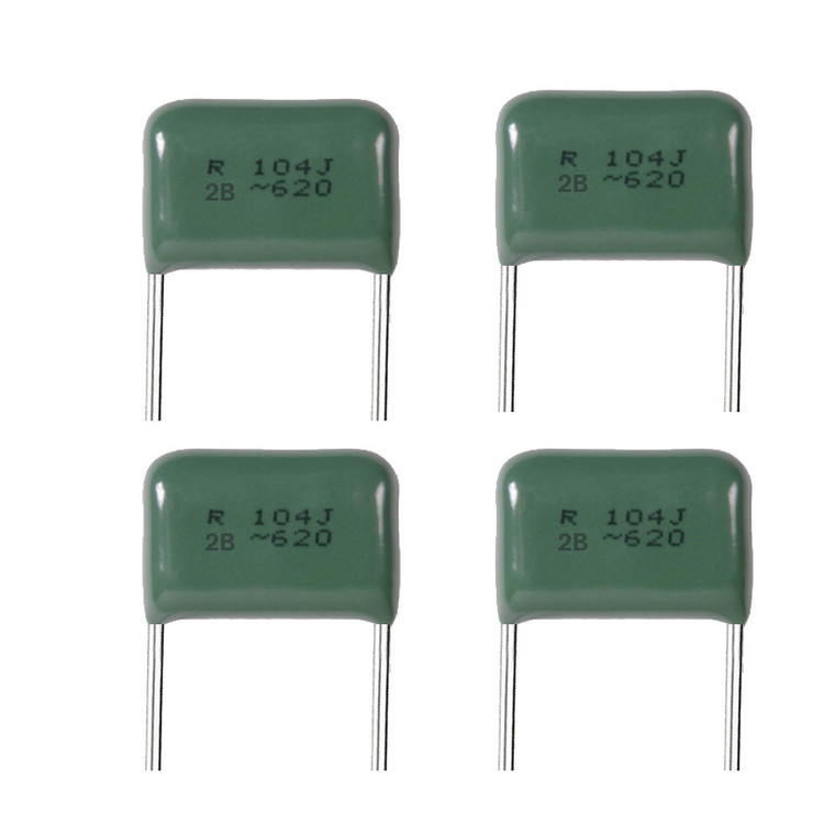 خازن 100 نانو فاراد 125 ولت مدل 104J/2B-10mm بسته 20 عددی