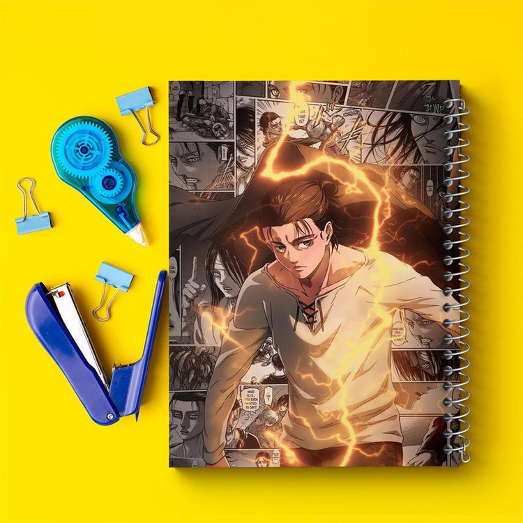 دفتر مشق 100 برگ خندالو طرح ارن یگر انیمه اتک آن تایتان Attack on Titan کد 10999