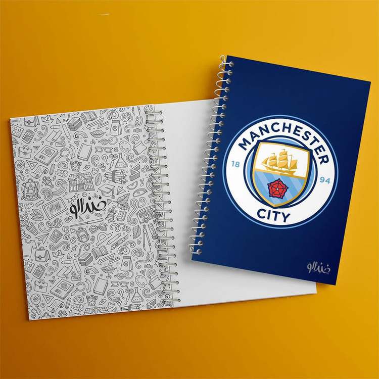 دفتر مشق 100 برگ خندالو طرح باشگاه منچسترسیتی Manchester City کد 1988
