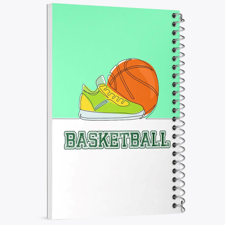 دفتر مشق 100 برگ خندالو طرح بسکتبال Basketball کد 26461
