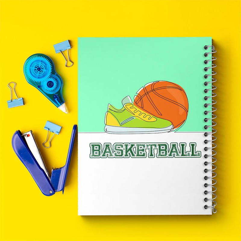 دفتر مشق 100 برگ خندالو طرح بسکتبال Basketball کد 26461