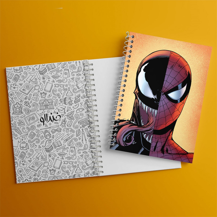 دفتر مشق 100 برگ خندالو طرح مرد عنکبوتی (Spider Man) کد F2209