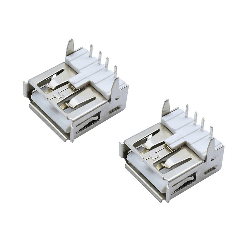 کانکتور مادگی USB-A مدل 4Pin-90Degree بسته 2 عددی