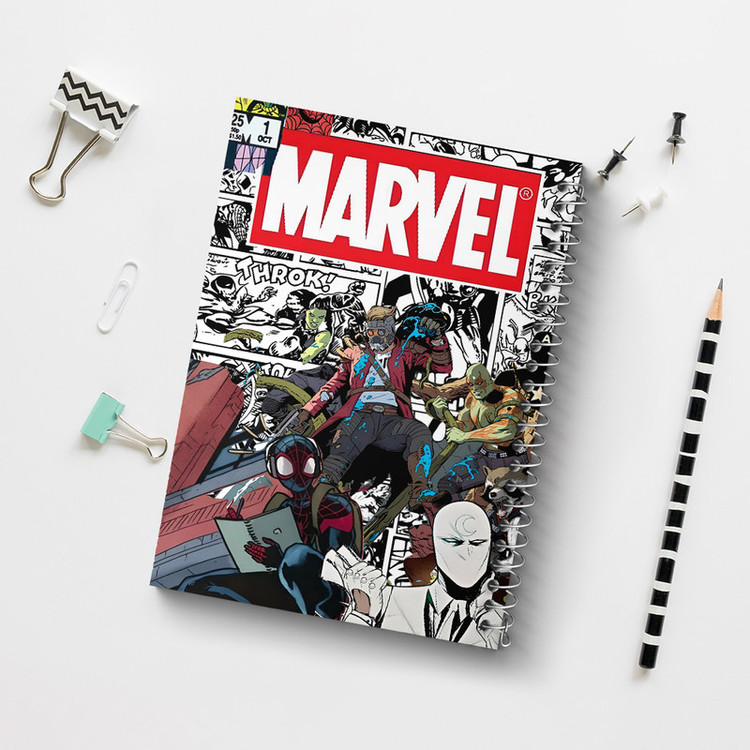 دفتر مشق 100 برگ خندالو طرح مارول (Marvel) کد N2683