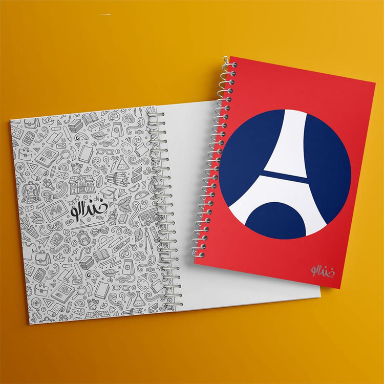 دفتر مشق 100 برگ خندالو طرح باشگاه پاری سن ژرمن Paris Saint-Germain کد 2133
