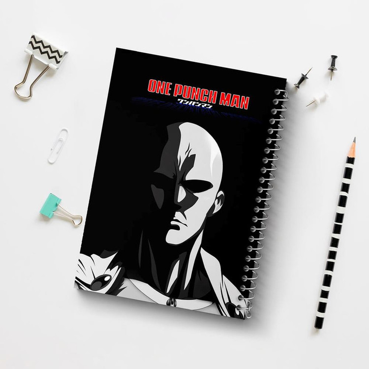 دفتر مشق 100 برگ خندالو طرح سایتاما انیمه مرد تک مشتی One Punch Man کد 11342