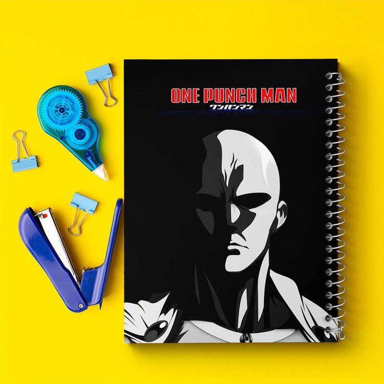 دفتر مشق 100 برگ خندالو طرح سایتاما انیمه مرد تک مشتی One Punch Man کد 11342