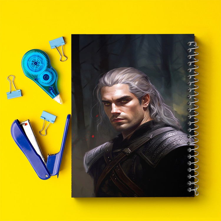 دفتر مشق 100 برگ خندالو طرح سریال ویچر (The Witcher) کد F873