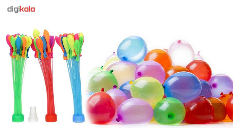 بادکنک آبی مدل happy baby balloons مجموعه 100 عددی