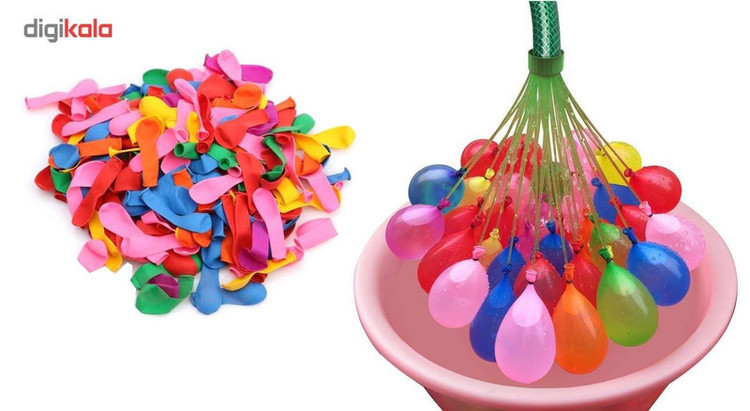 بادکنک آبی مدل happy baby balloons مجموعه 100 عددی