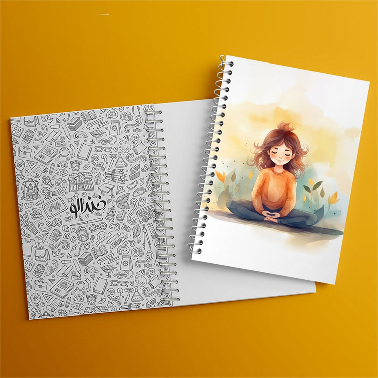 دفتر مشق 100 برگ خندالو طرح یوگا کد F2558
