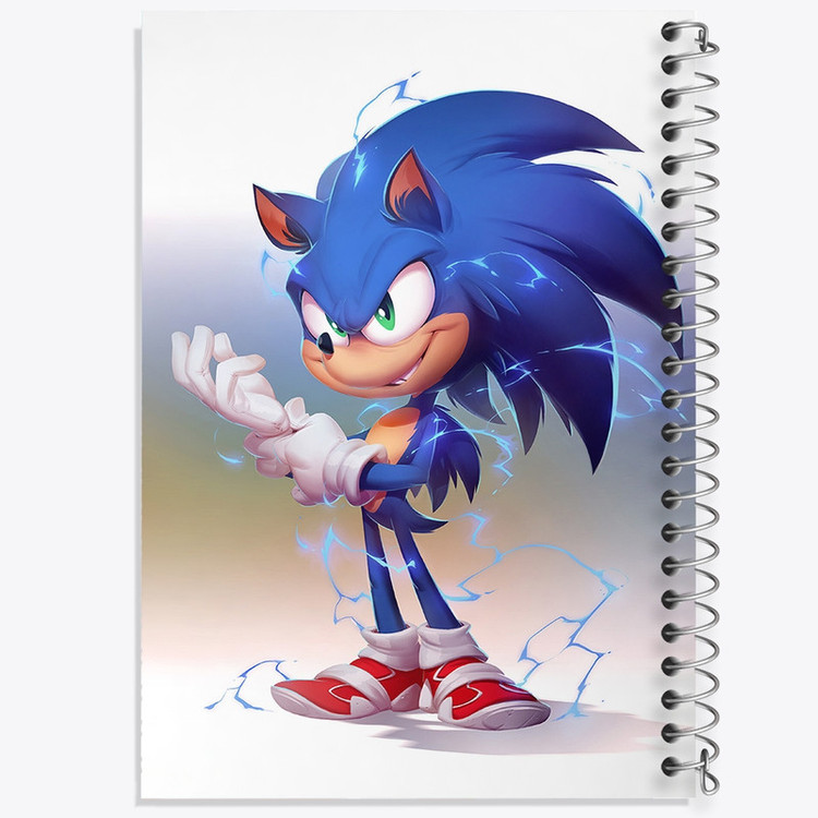 دفتر مشق 100 برگ خندالو طرح سونیک (Sonic) کد F952