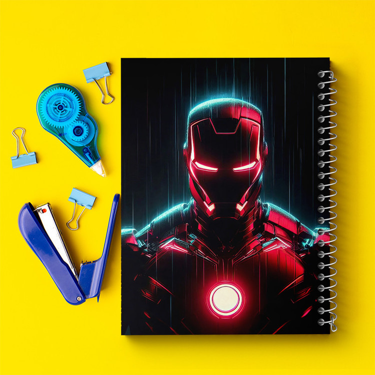 دفتر مشق 100 برگ خندالو طرح مرد آهنی (Iron Man Marvel) کد N7922