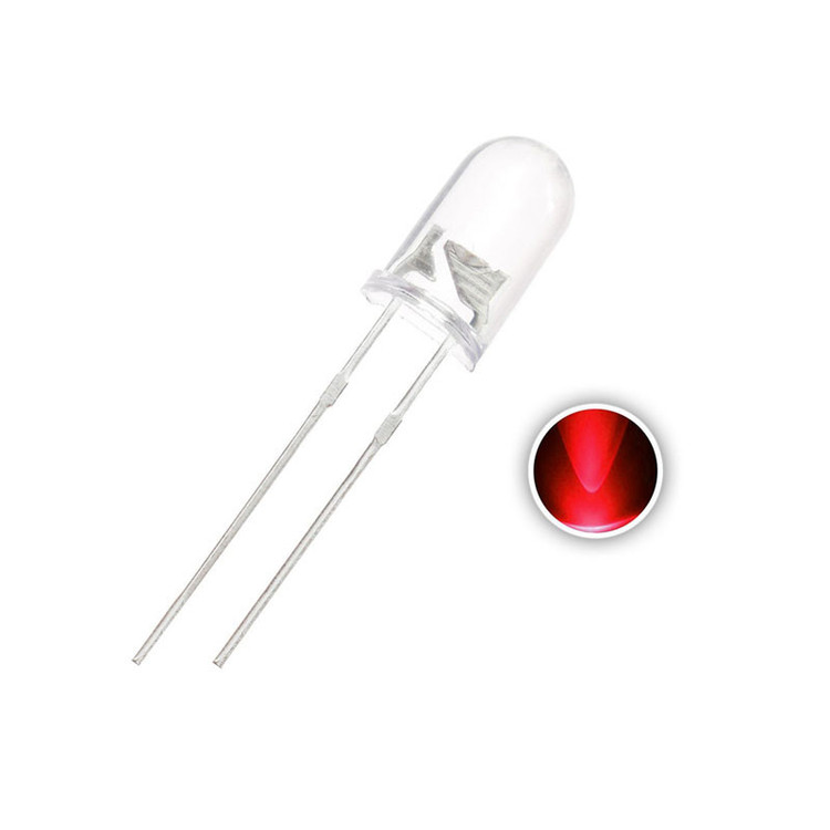 دیود LED مدل D5mm Rd بسته 6 عددی