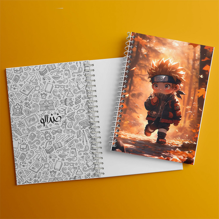 دفتر مشق 100 برگ خندالو طرح انیمه ناروتو (Naruto) کد N3797