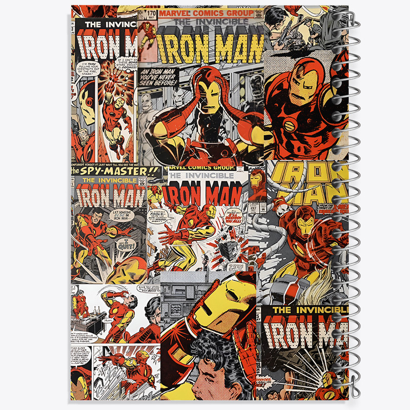 دفتر مشق 100 برگ خندالو طرح مرد آهنی مارول (Marvel) کد N2684