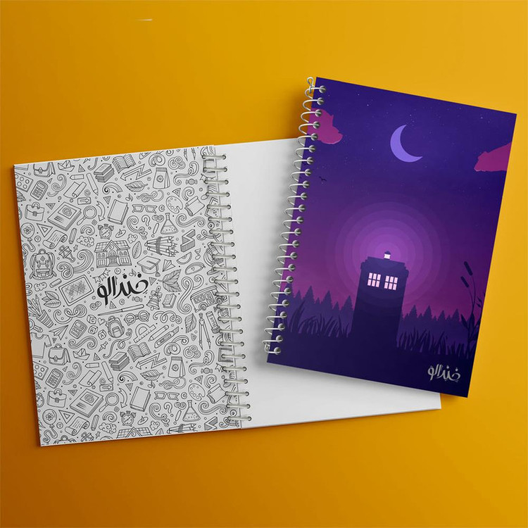 دفتر مشق 100 برگ خندالو طرح سریال داکتر هو Doctor Who کد 29754