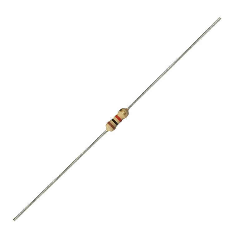 مقاومت 1 کیلو اهم 0.25 وات کد YADIKE0209R1K.25W5TDN10 بسته 10 عددی