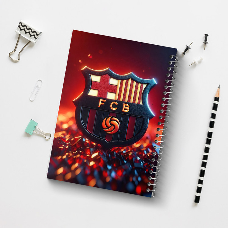 دفتر مشق 100 برگ خندالو طرح بارسلونا (Barcelona) کد F6904