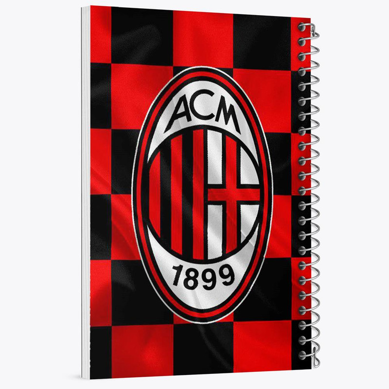 دفتر مشق 100 برگ خندالو طرح باشگاه آث میلان A.C. Milan کد 2029