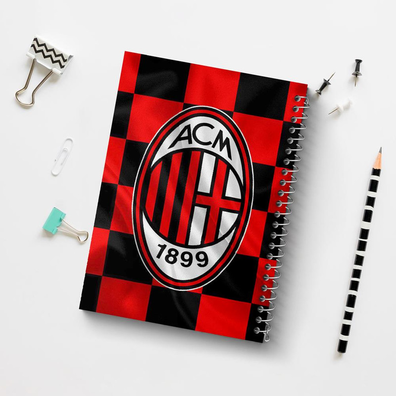 دفتر مشق 100 برگ خندالو طرح باشگاه آث میلان A.C. Milan کد 2029
