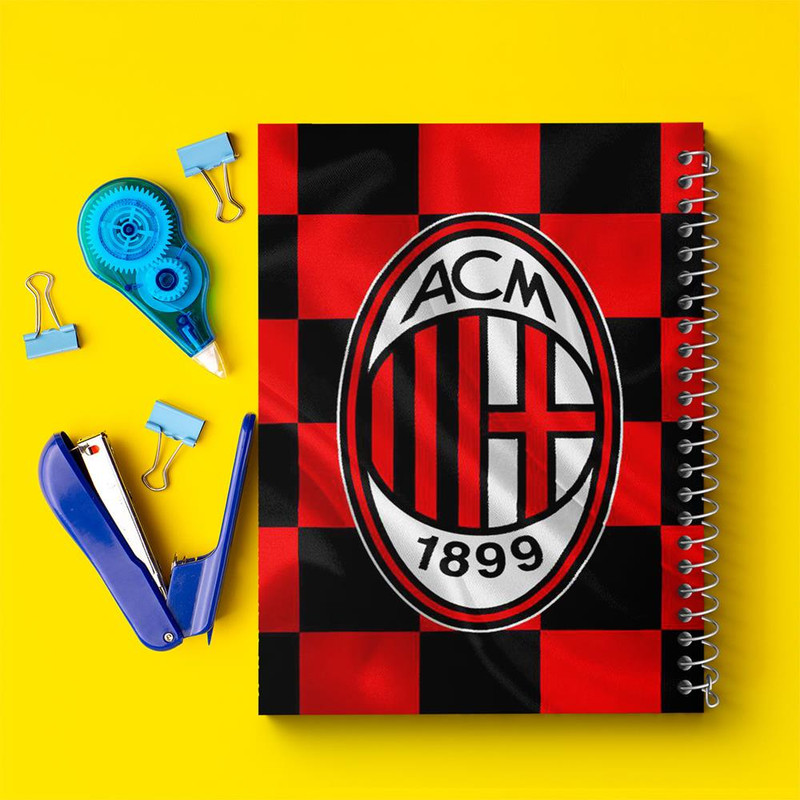 دفتر مشق 100 برگ خندالو طرح باشگاه آث میلان A.C. Milan کد 2029