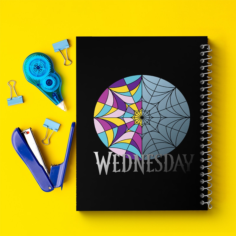دفتر مشق 100 برگ خندالو طرح ونزدی (Wednesday) کد F2738