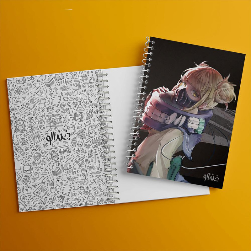 دفتر مشق 100 برگ خندالو طرح توگا انیمه آکادمی قهرمان من My Hero Academia کد 23498