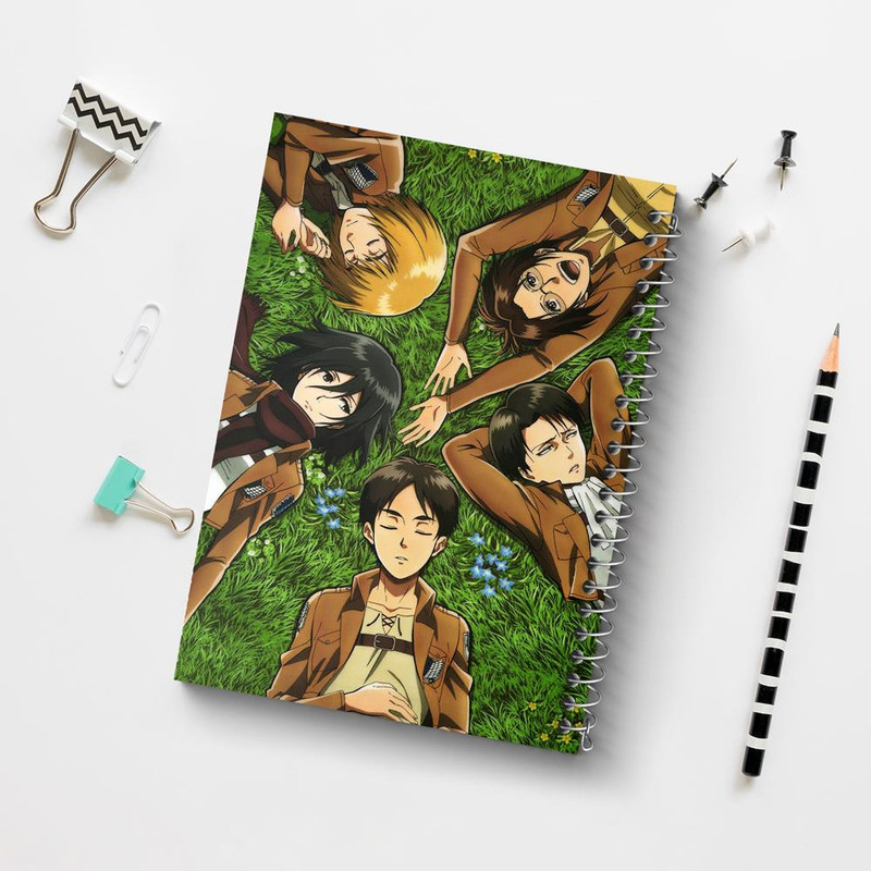 دفتر مشق 100 برگ خندالو طرح انیمه اتک آن تایتان Attack on Titan کد 4843