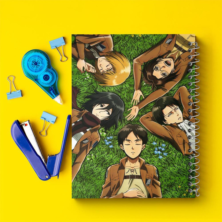 دفتر مشق 100 برگ خندالو طرح انیمه اتک آن تایتان Attack on Titan کد 4843