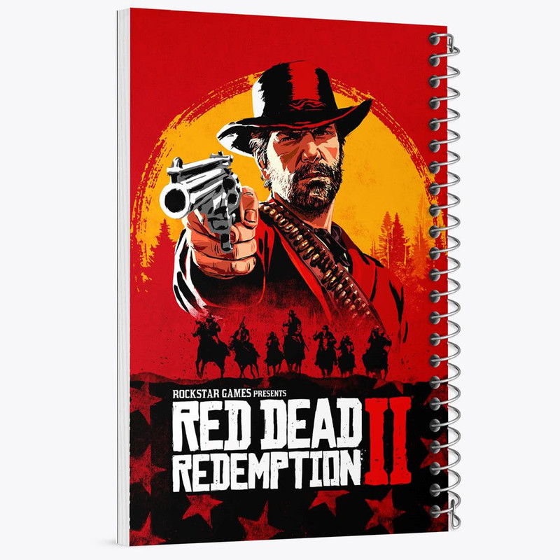 دفتر مشق 100 برگ خندالو طرح رد دد Red Dead کد 10293