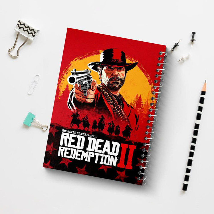 دفتر مشق 100 برگ خندالو طرح رد دد Red Dead کد 10293