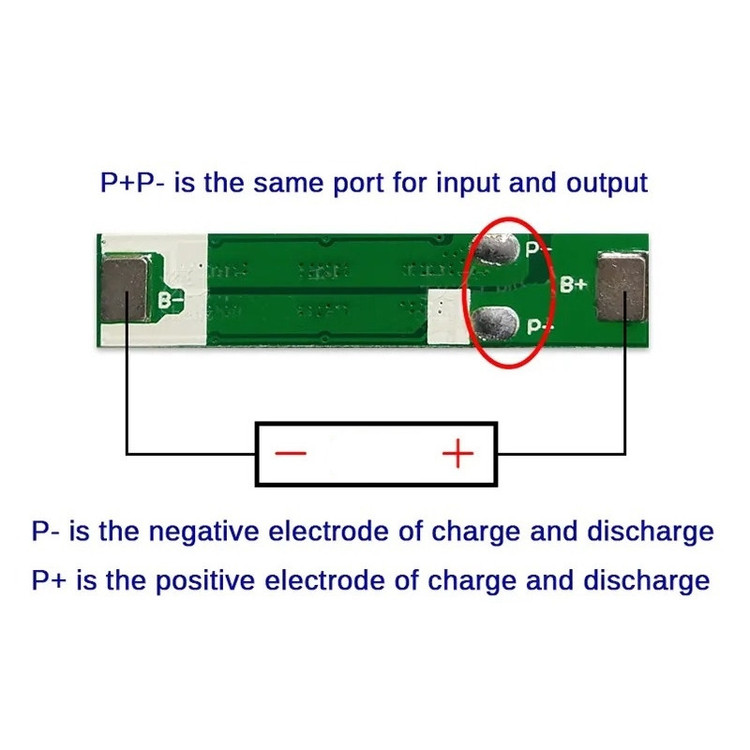 ماژول شارژ و دشارژ باتری لیتیومی تک سل مدل BMS-12A