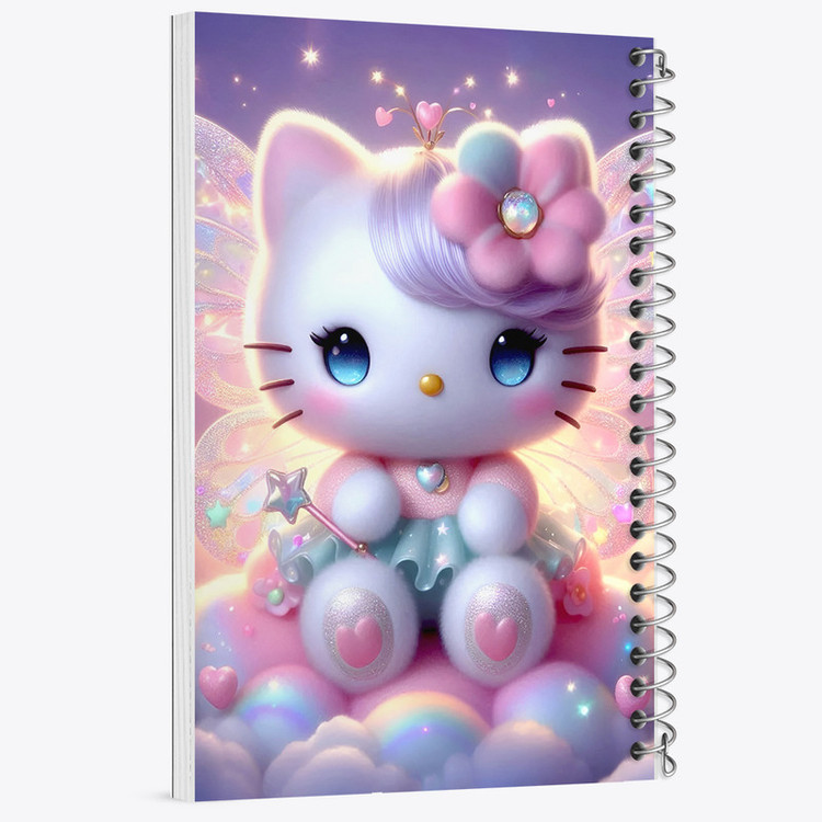دفتر مشق 100 برگ خندالو طرح هلو کیتی (Hello Kitty) کد F6069