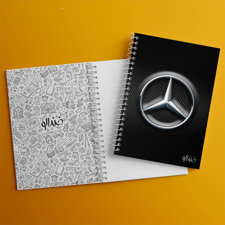 دفتر مشق 100 برگ خندالو طرح مرسدس بنز Mercedes Benz کد 23501