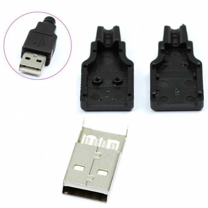 کانکتور کاور نری مدل USB بسته 6 عددی