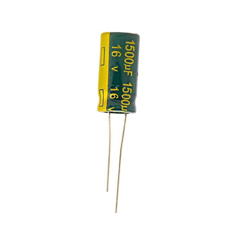 خازن الکترولیت 1500 میکرو فاراد کد 16v بسته 2 عددی