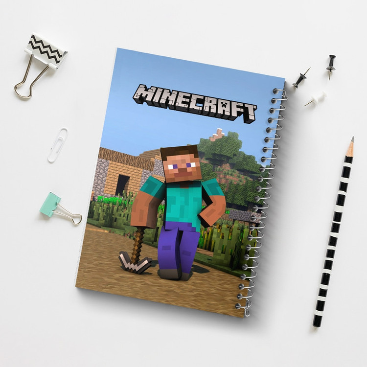 دفتر مشق 100 برگ خندالو طرح ماینکرافت (Minecraft) کد F2427
