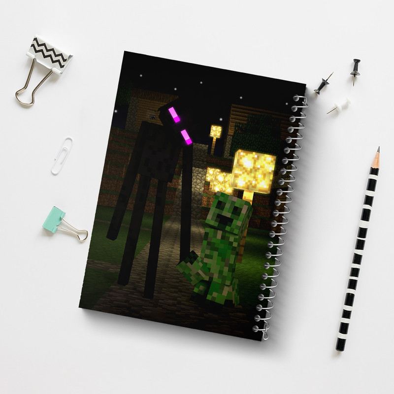 دفتر مشق 100 برگ خندالو طرح بازی ماینکرافت (Minecraft) کد 36970