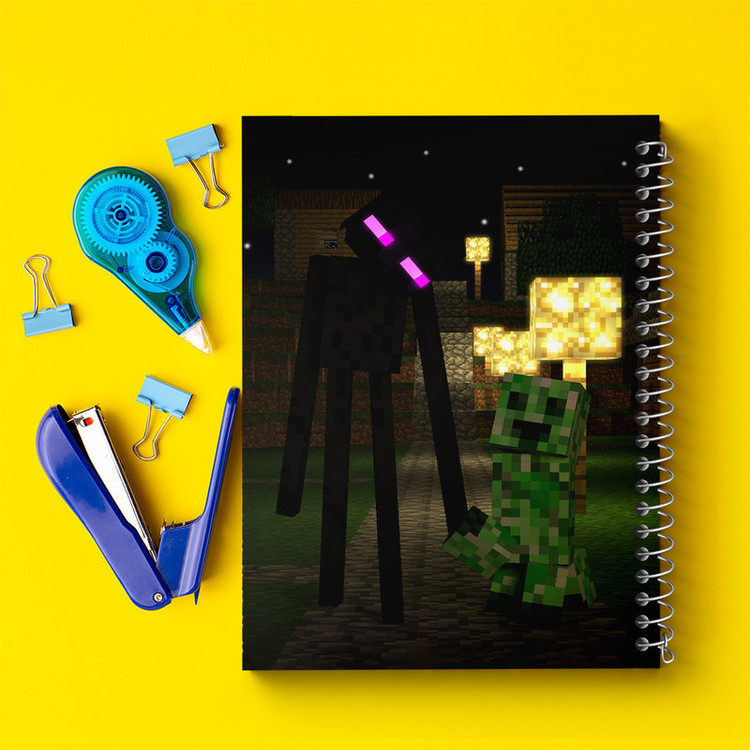 دفتر مشق 100 برگ خندالو طرح بازی ماینکرافت (Minecraft) کد 36970