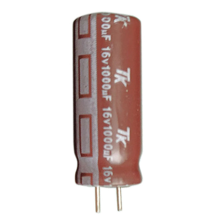 خازن الکترولیت 1000 میکروفاراد مدل TK-1000µF16V بسته 7 عددی