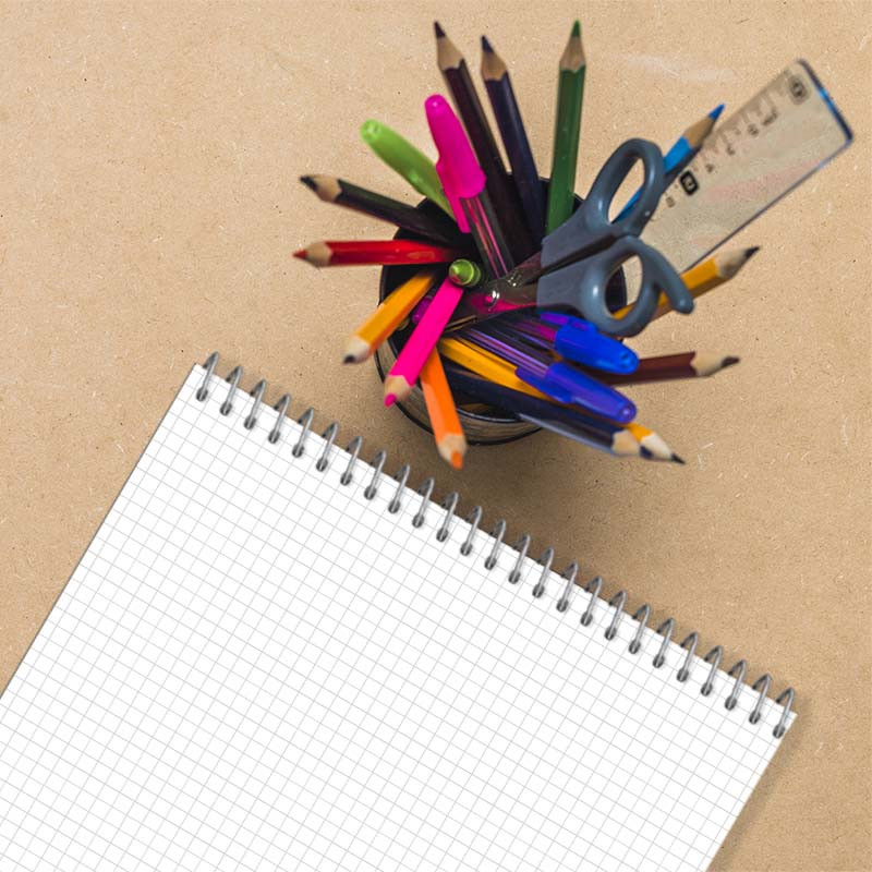 دفتر شطرنجی 100 برگ کارنیکا طرح روزنامه وینتج پروانه Vintage Newspaper Butterfly کد 46287