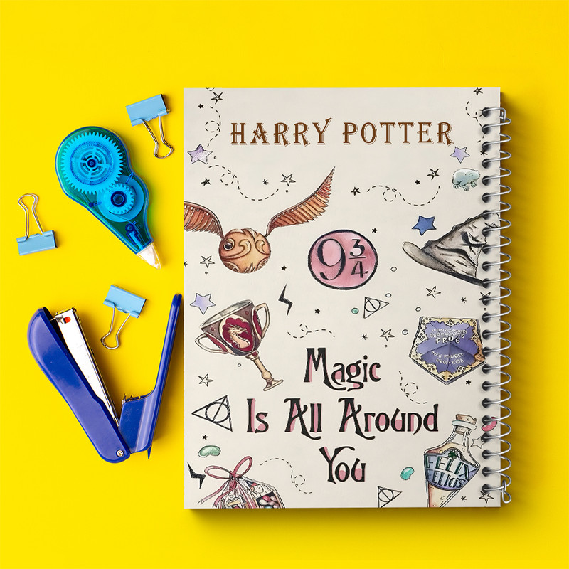 دفتر مشق 100 برگ خندالو طرح هری پاتر (Harry Potter) کد F13631