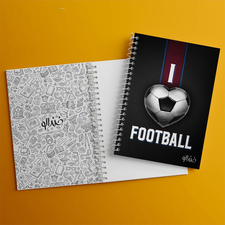دفتر مشق 100 برگ خندالو طرح فوتبال Football کد 25981
