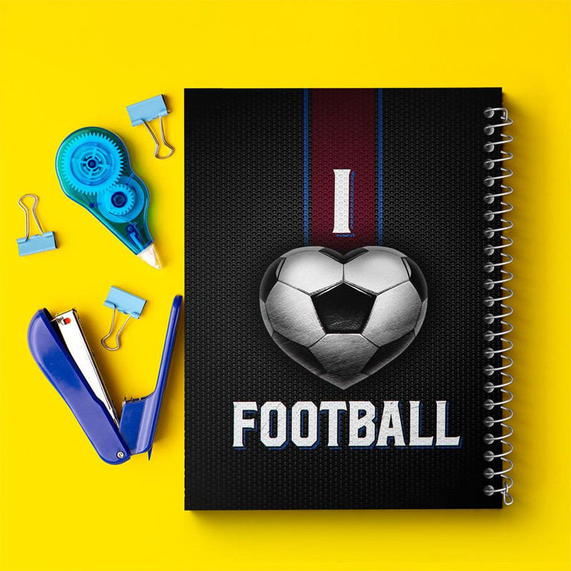 دفتر مشق 100 برگ خندالو طرح فوتبال Football کد 25981
