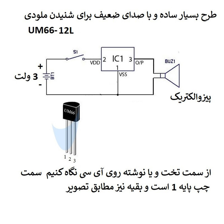 آی سی مدل UM66 کد 12L بسته 2 عددی