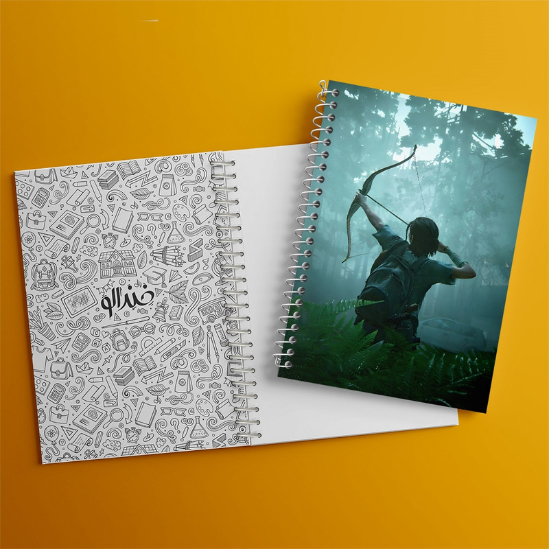 دفتر مشق 100 برگ خندالو طرح لست آف آس (The Last Of Us) کد F1365
