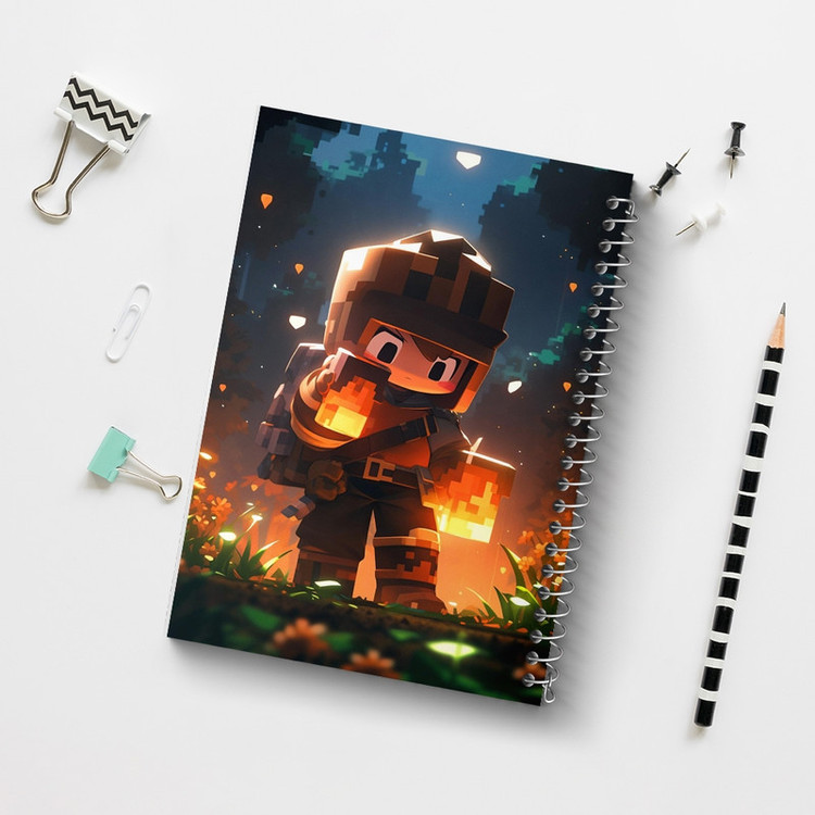 دفتر مشق 100 برگ خندالو طرح ماینکرافت (Minecraft) کد F2079